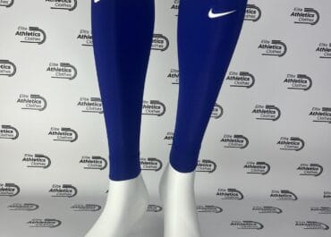 Nike USA Pro Elite 2019 Calf Warmers royal blue pair back view showing both legs from behind