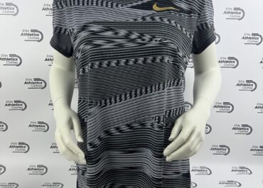Nike Gold Medallist Pro Elite 2019 Women T-Shirt black white wave pattern front view full product