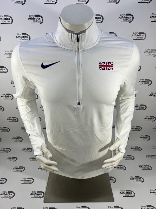Nike Great Britain Pro Elite 2019 Half Zip Jersey