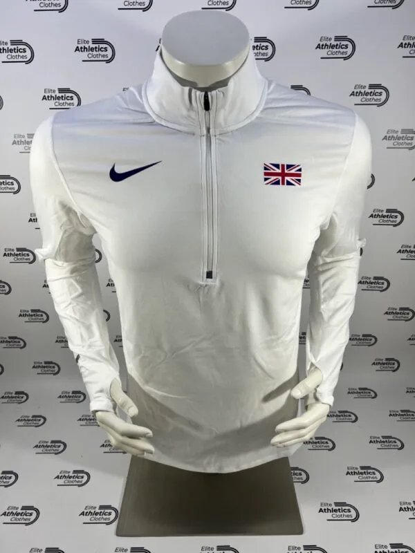 Nike Great Britain Pro Elite 2019 Half Zip Jersey