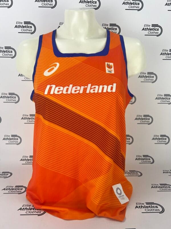 ASICS Netherlands Pro Elite singlet authenticated by Elite Athletics Clothes
