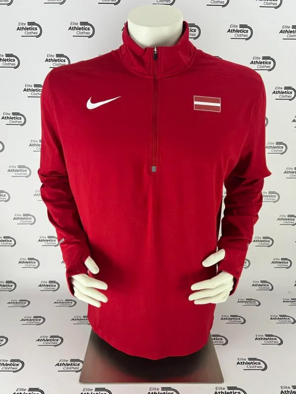 Nike Latvia International Team 2019 Pro Elite Half Zip Jersey