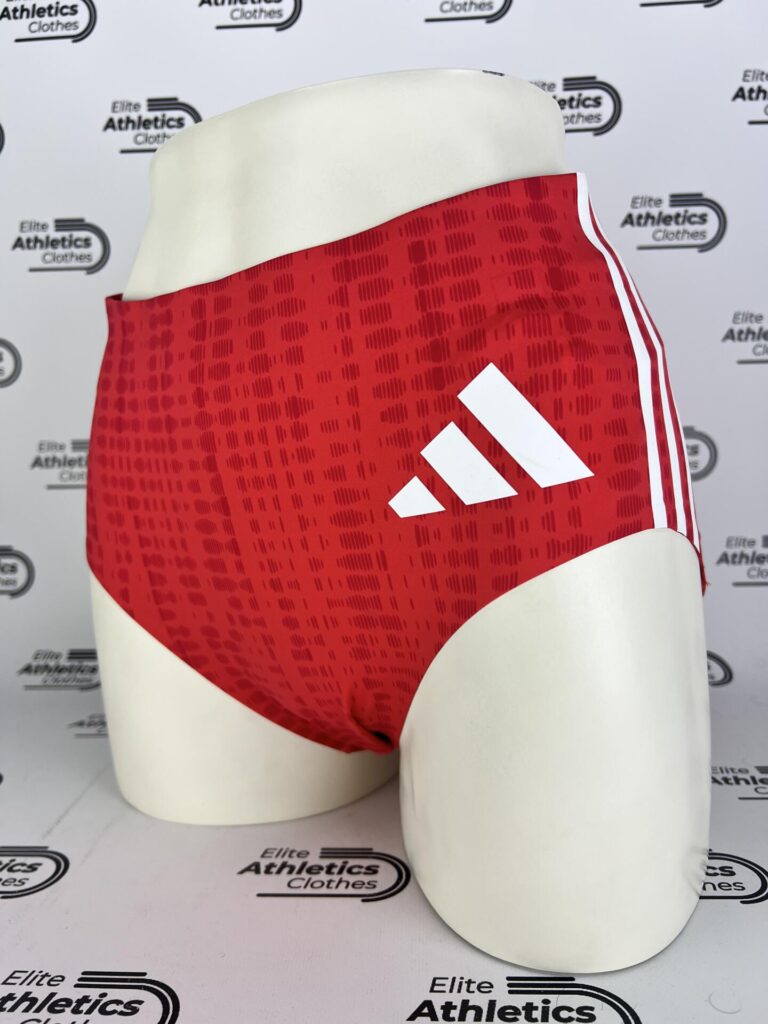 Adidas Pro Elite Team 2025 Women Sprint Briefs red front angle view