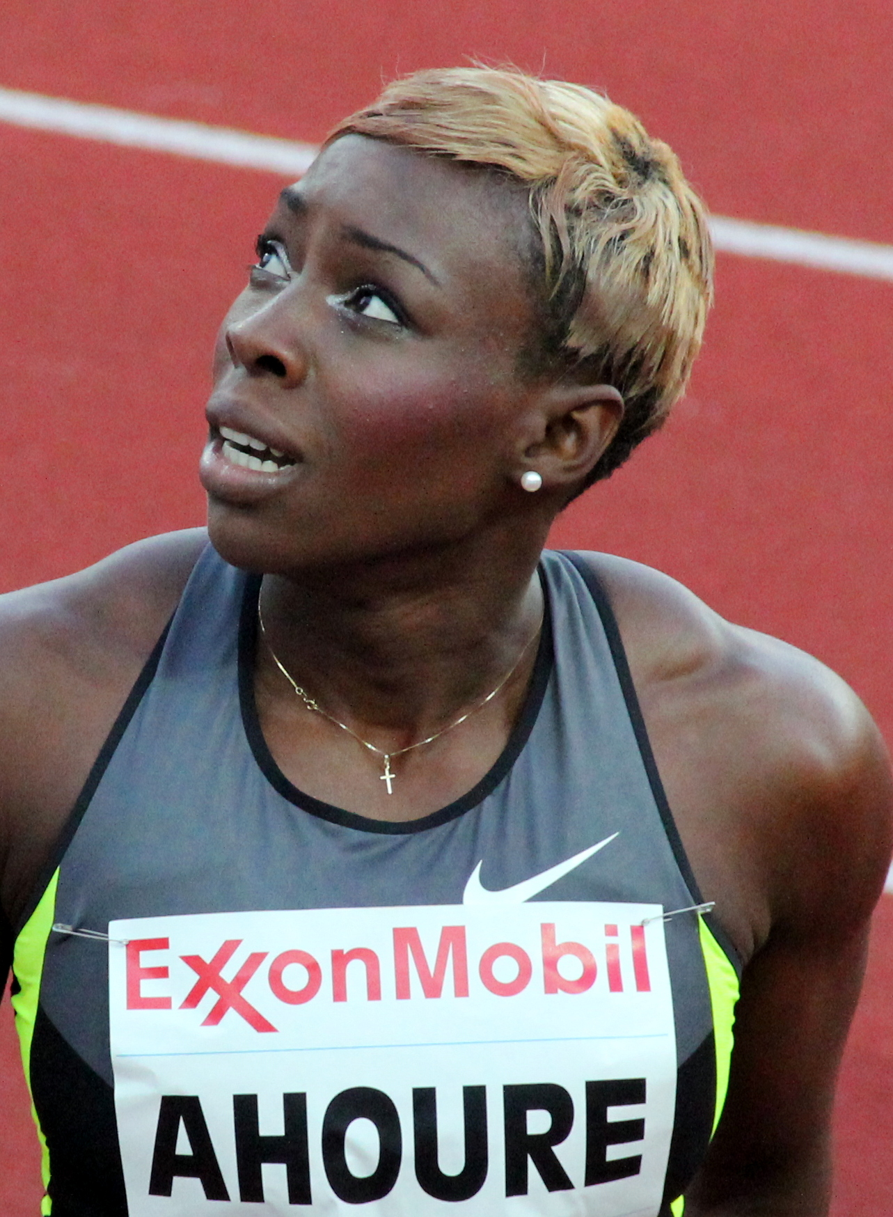 Murielle Ahour&eacute;, Ivorian sprinter and World Indoor 60m champion