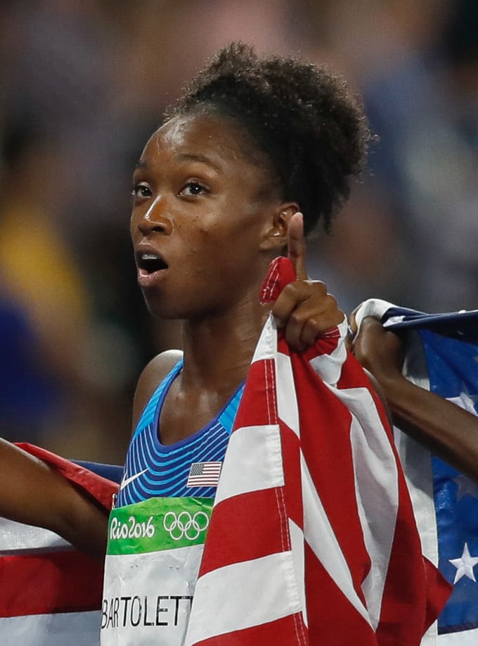 The United States women's 4x100 metres relay team at the Rio 2016 Olympic Games