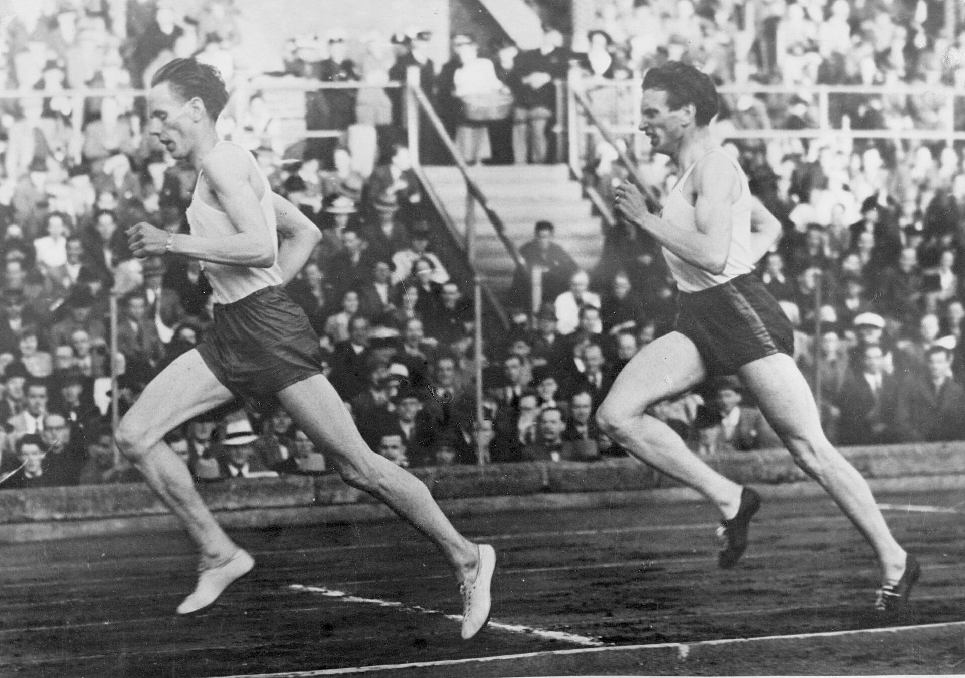 Gunder Hägg and Arne Andersson together in the 1940s