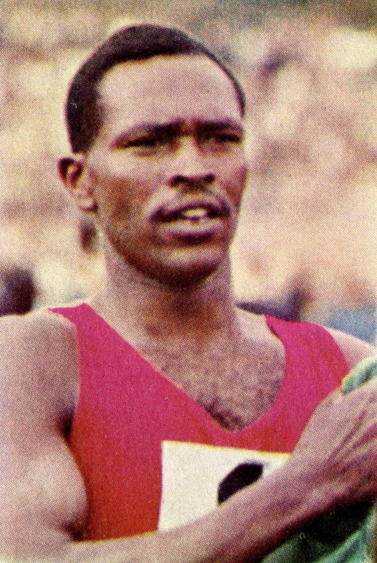 Kipchoge Keino in the late 1960s, the first Kenyan global athletics star