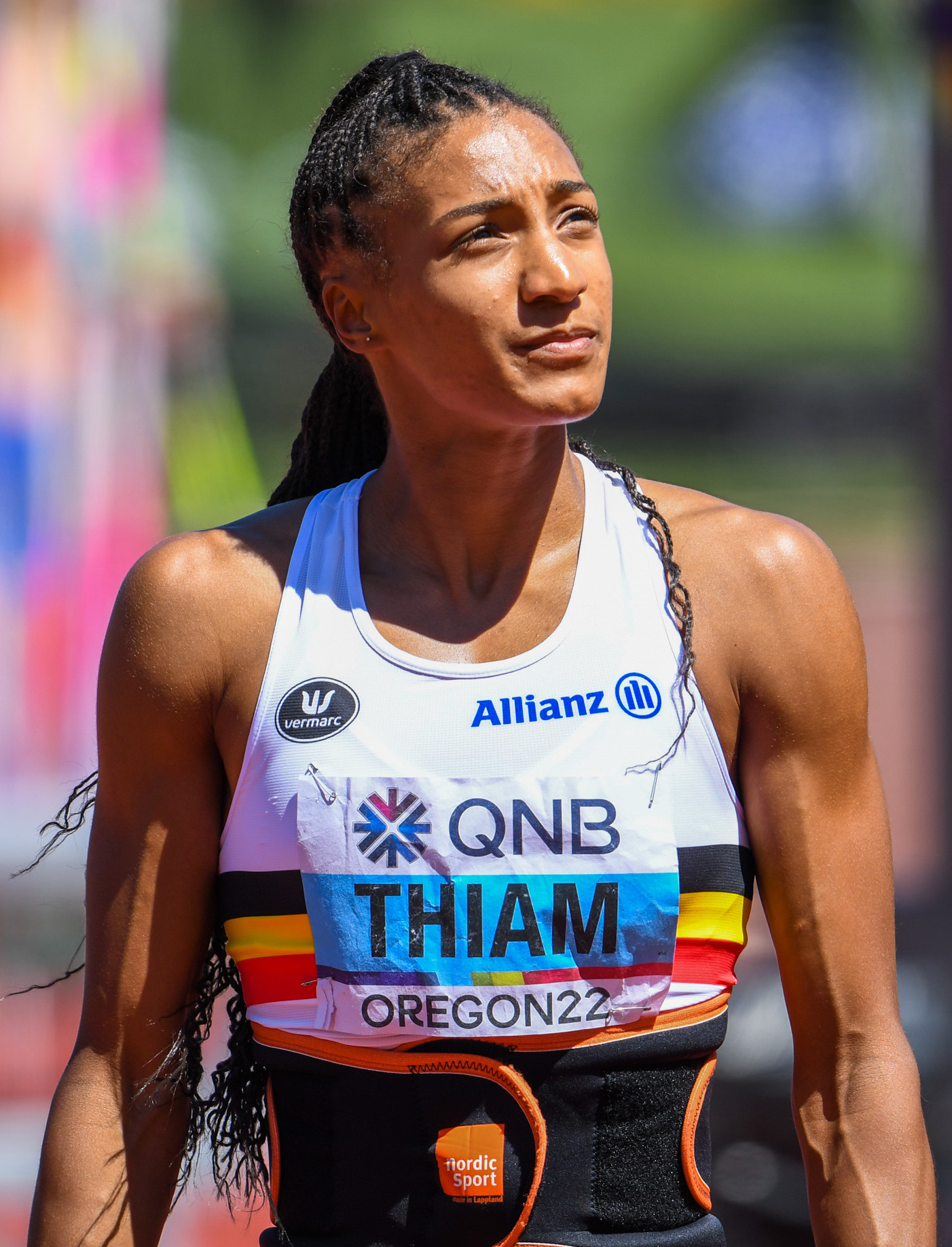 Nafissatou Thiam, three-time Olympic heptathlon champion for Belgium