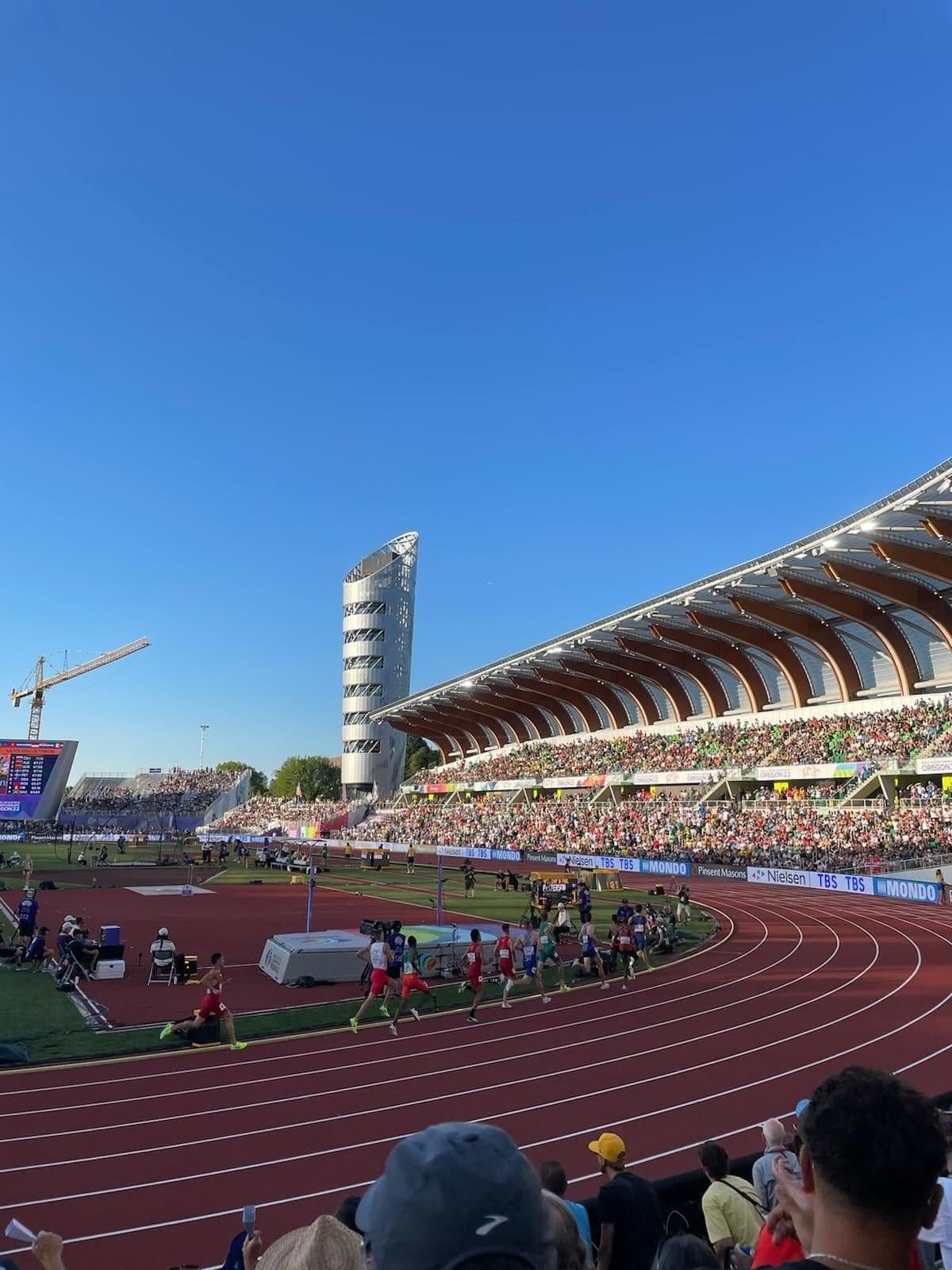 Hayward Field packed during the men's 1500 metres final at the Eugene 2022 World Championships
