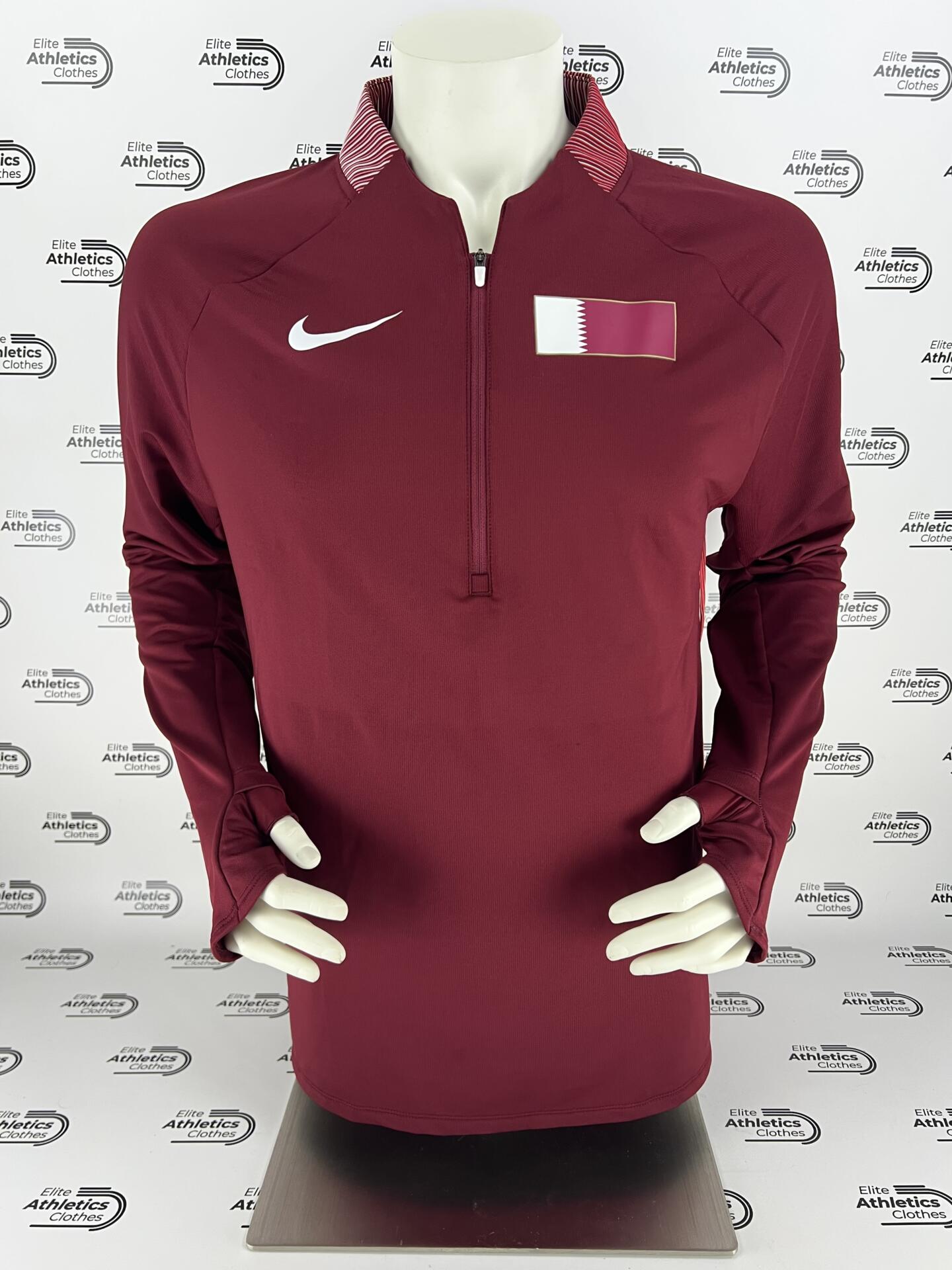 Nike Qatar International Team Pro Elite 2022 Half Zip Jersey