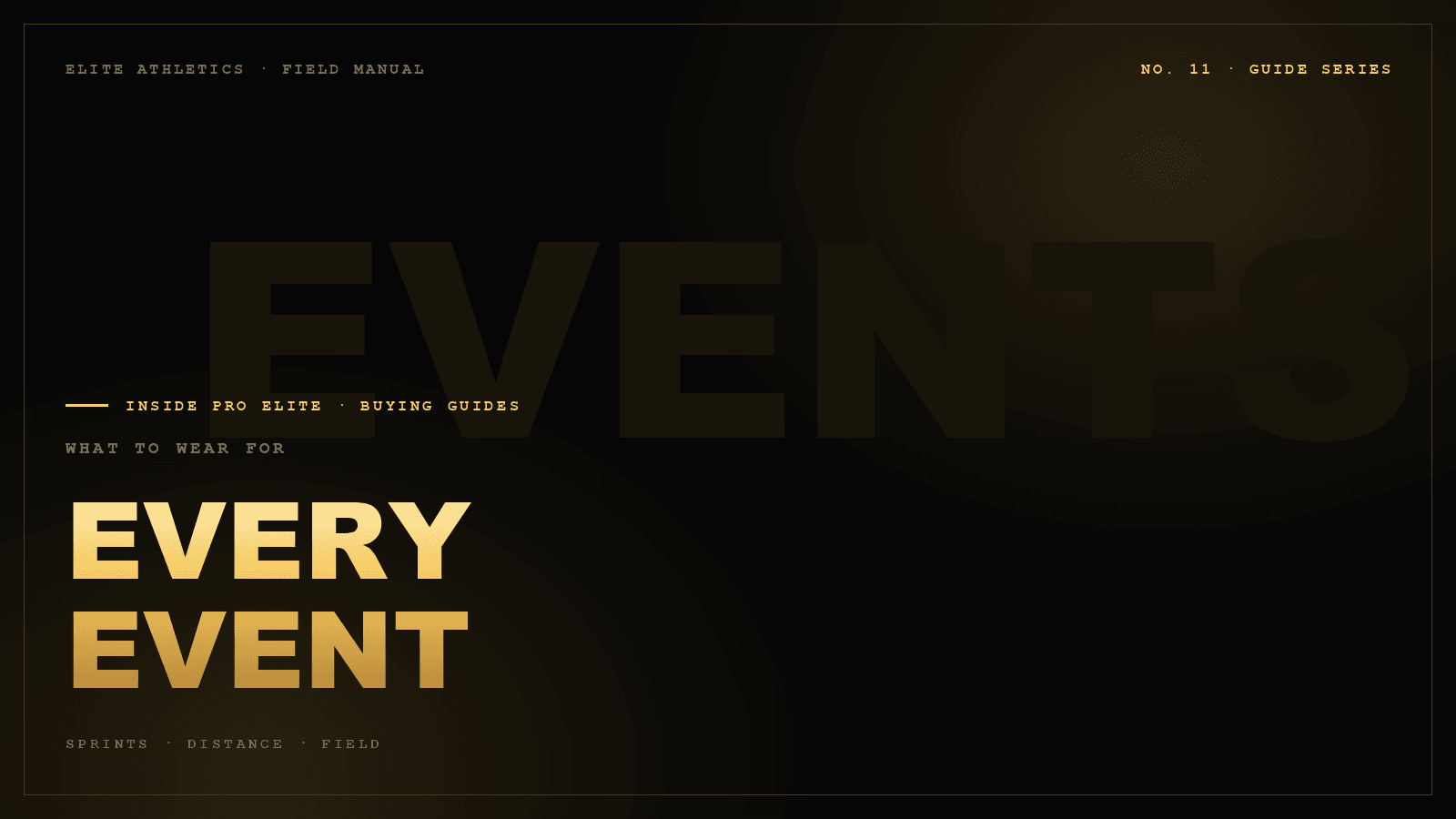 What to wear for EVERY EVENT — No. 11 · Guide Series, Inside Pro Elite journal cover