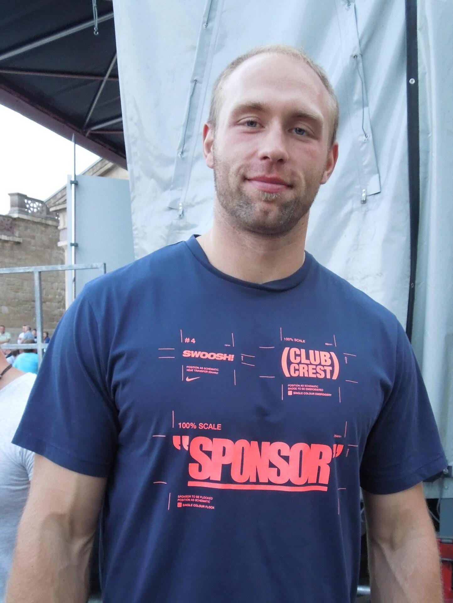 Robert Harting of Germany in August 2012, days after winning Olympic discus gold in London