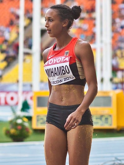 Portrait of German long jumper Malaika Mihambo