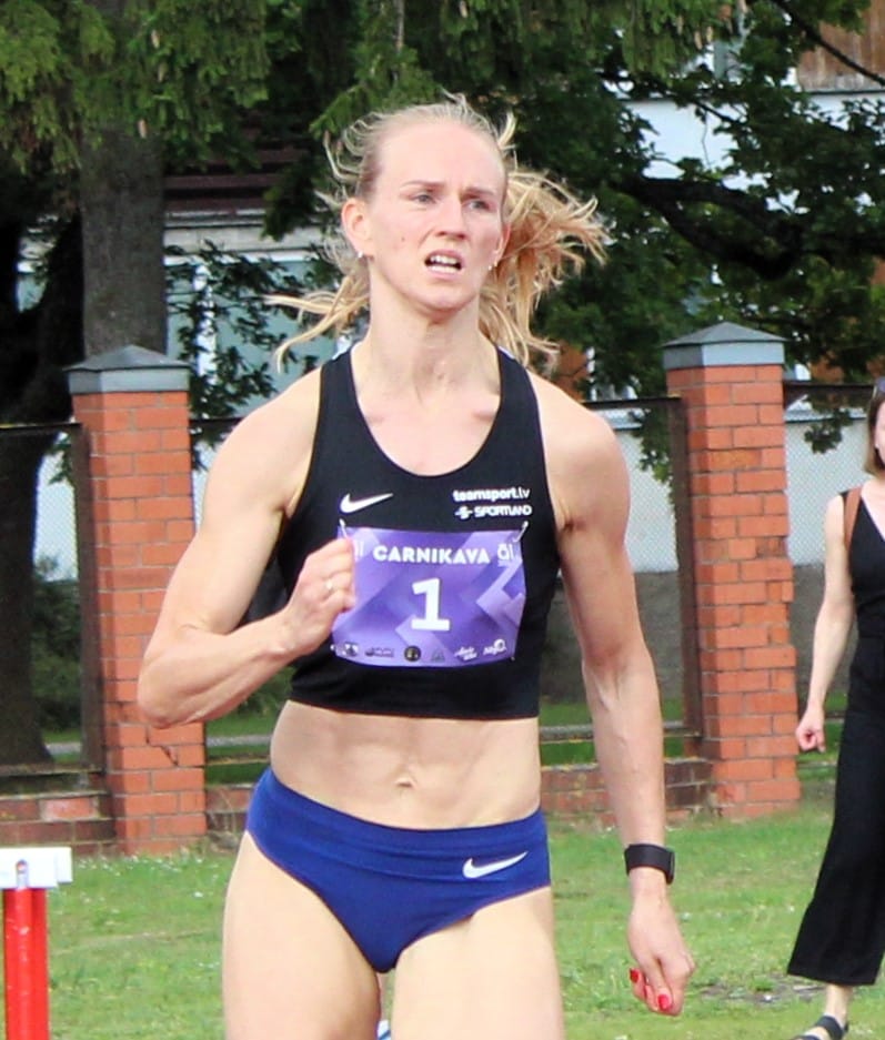 Gunta Vaičule racing in Carnikava, Latvia, in July 2024
