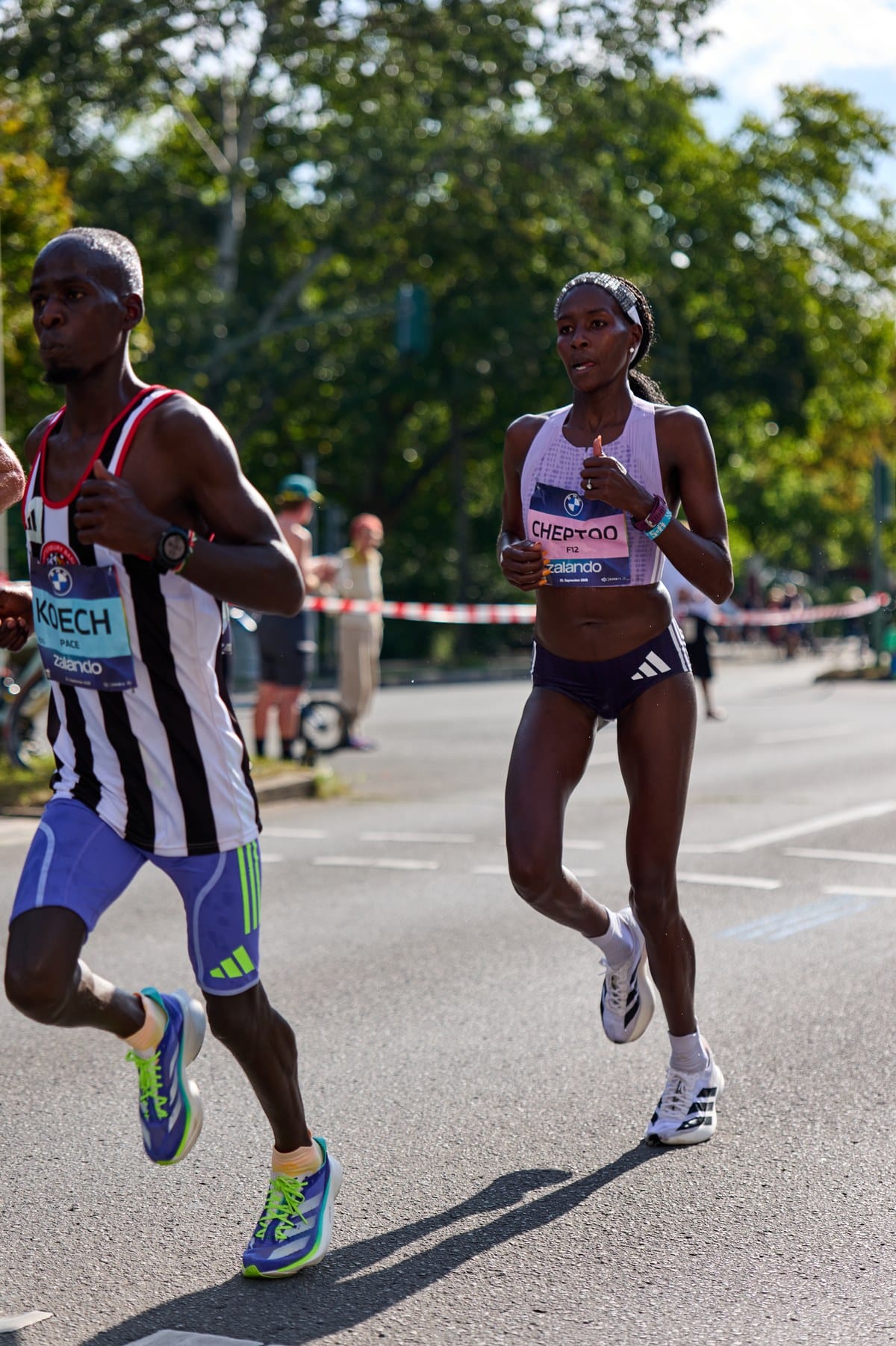 Viola Cheptoo racing at the 2025 Berlin Marathon