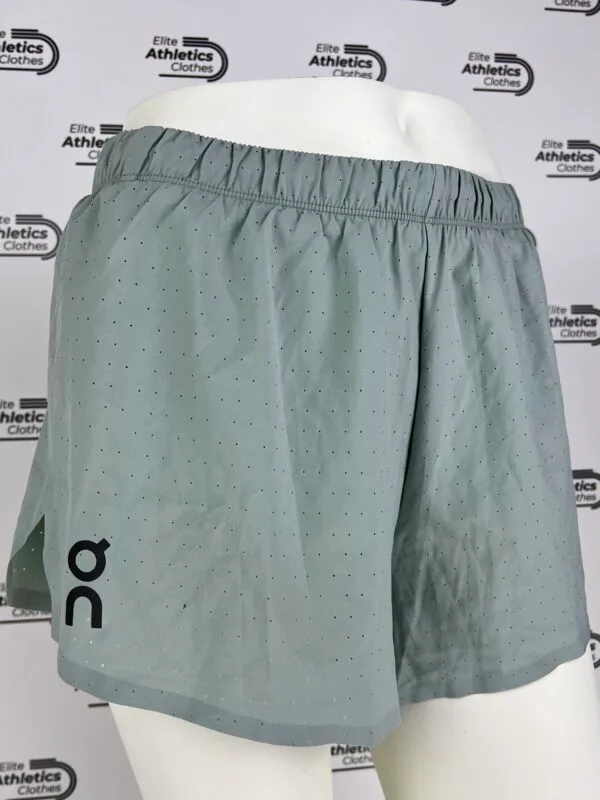 ON Running Pro Elite Women Grey Black Running Shorts